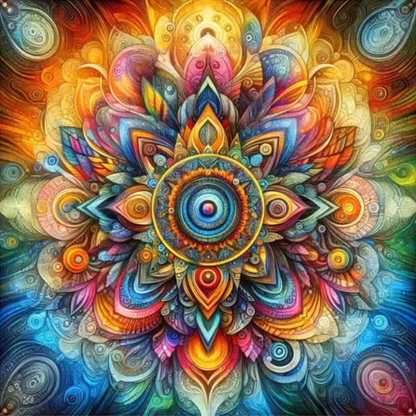 Mandala diamantmaleri korssting blomst DIY full mosaikk blomsterbroderi abstrakt hjemmedekorasjon