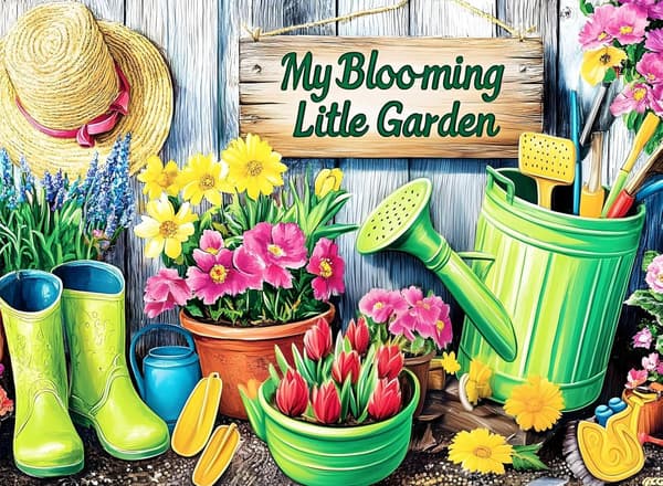 Diamond Painting Kits til Voksne - Blomsterhave DIY 5D Diamond Art Kits Fuld Drill Diamond Dots Malerier med Diamanter Kunst og Håndværk Boligindretni
