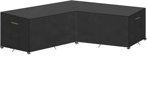 Vandtæt L-formet hjørnesofabetræk til udendørs møbler, kompatibel med 215x215x87cm sofaer[JUN]