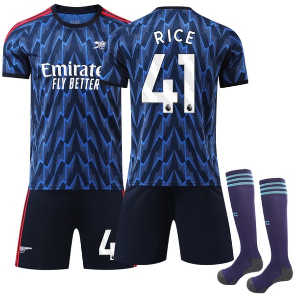 Arsenal Bortedrakt 2025-26 Barn & Voksne - Rice 41[JUN]