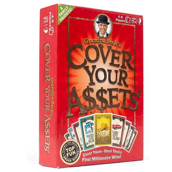 2025 Grandpa Beckin Cover Your Assets -korttipeli – Hauska perheen keräilykorttipeli kaikenikäisille