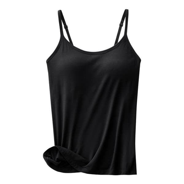 Justerbar camisole for kvinner med innebygd BH, egnet for formelle anledninger, hverdagsbruk, fester, danser, etc.