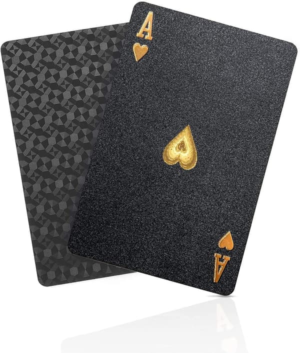 Vedenpitävät pelikortit Pokeri - Black Diamond Professional muoviset standardipelikorttipakat, design-uutuus