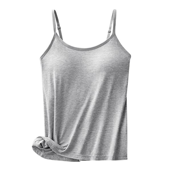 Justerbar camisole for kvinner med innebygd BH, egnet for formelle anledninger, hverdagsbruk, fester, danser, etc.