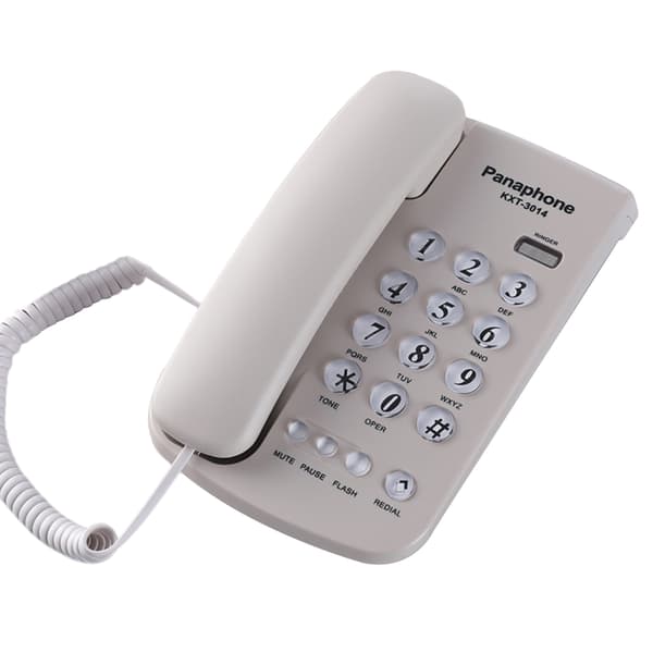 Fasttelefoner for hjemmet, veggtelefon med nummerpresentasjon, LCD-skjerm og store tallknapper, justerbar høyt volum, belyste knapper for kontor