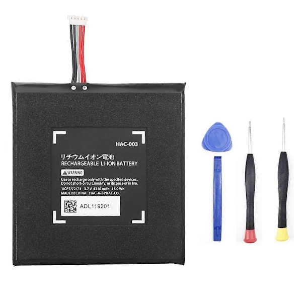 3. 7V 4310mAh HAC 003 Batteri For Switch Spillkonsoll HAC-003 Li-ion Oppladbare Batterier Med Reparasjonsverktøy Sett (FMY)