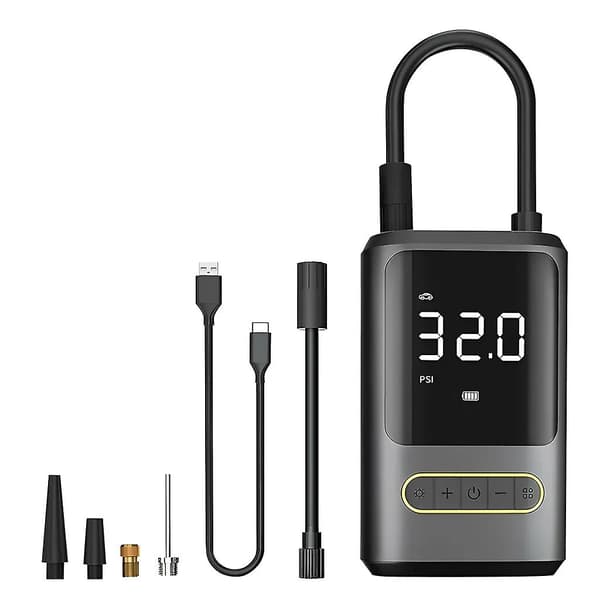 Elektrisk luftpumpe med 4000mAh batteri, 150PSI bærbar kompressor (FMY)