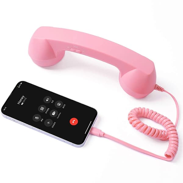 USB-C Retro-puhelinluuri matkapuhelimille - Plug & Play -vastaanotin, säteilyturvallinen, mukava puhelu iPhonelle ja Androidille