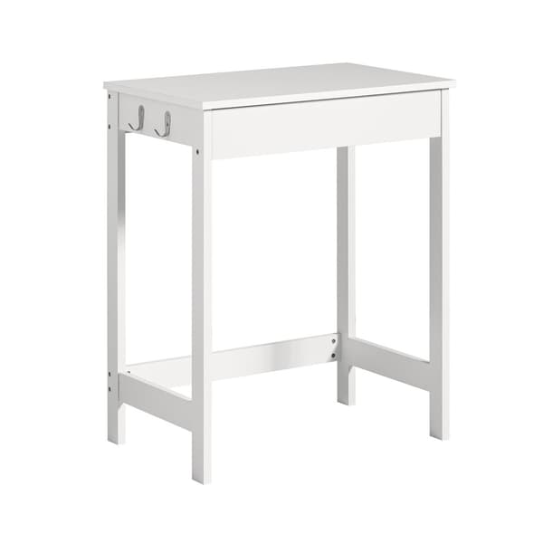 SoBuy Computerskrivebord med 1 skuffe i hvid 60x40x76cm, minimalistisk FWT43-W