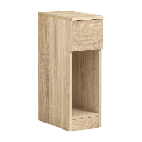 SoBuy Yöpöytä yhdellä laatikolla puun värissä 20x35x60cm, moderni FBT111-N