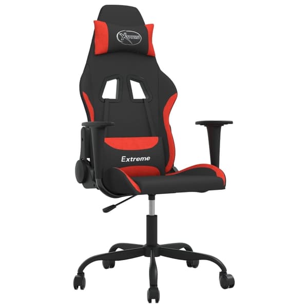 vidaXL Gamingstol svart och röd tyg