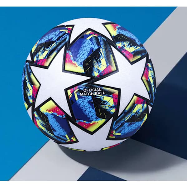 Heta 2025 Fotboll Champions League Boll 2024 - Födelsedagspresent för Fotbollsälskare - Vanlig Bollstorlek 5 (Rabatterat Pris) Blå