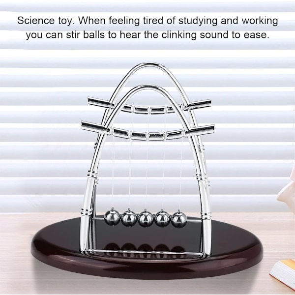 Balansekuleleke, Newtons vugge balansekule stål fysikk vitenskap