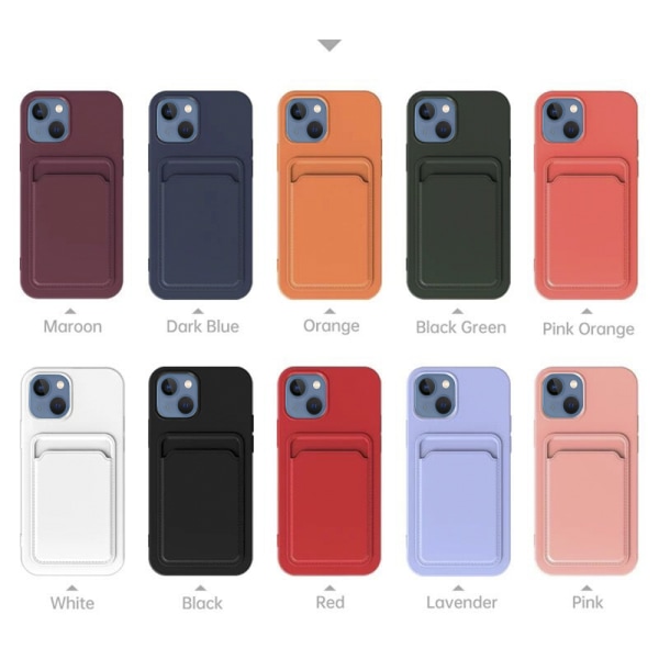 Floveme Iphone 14 Plus - Smart Cover Med Kortholder Mörkgrön