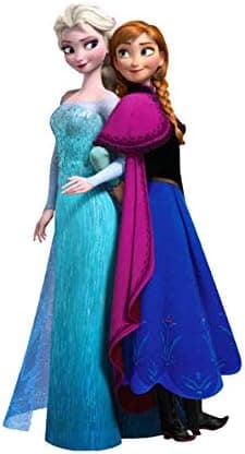 Frosne Disney-veggklistremerker Frosne stue Flyttbare Elsa-veggklistremerker