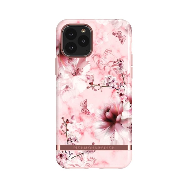 Richmond & Finch Skal Pink Marble Floral - Iphone 11 Pro Gold