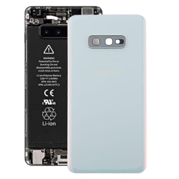 Akun takakansi kameralinssillä Samsung Galaxy S10e:lle (valkoinen)