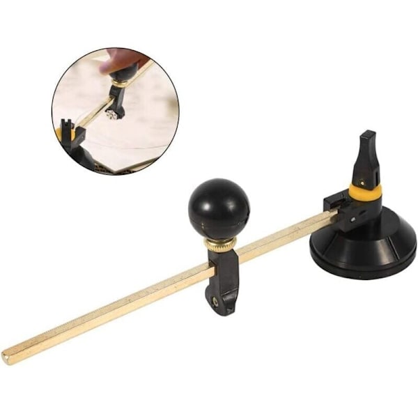 Cirkulær glasskærer med sugekop skæreværktøj, diamantskærende cirkeldiameter 400 mm til hobbyfolk professionelle glasskærere