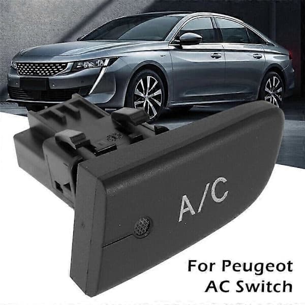 Klimaanlegg AC-bryter Trykknapp 6554 KX Erstatning for Peugeot 107 Citroen C1 Toyota Aygo Biltilbehør