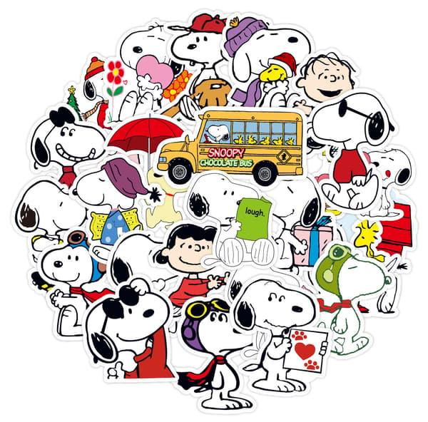 50 Snoopy Sarjakuva Tarrat Graffiti Tarrat