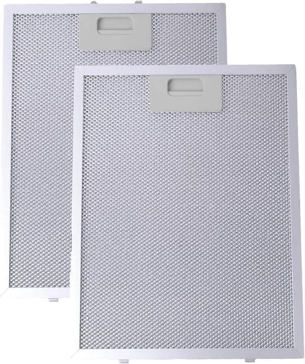 Fettfiltre for kjøkkenvifte, kompatible med Cooke & Lewis Silver 320 x 260 mm (2-pakning)