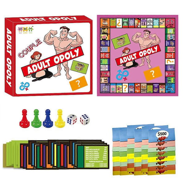 Parspill for voksne, Adultopoly brettspill, Parbrettspill for voksne, Date Night-spill, Soveromsspill for par