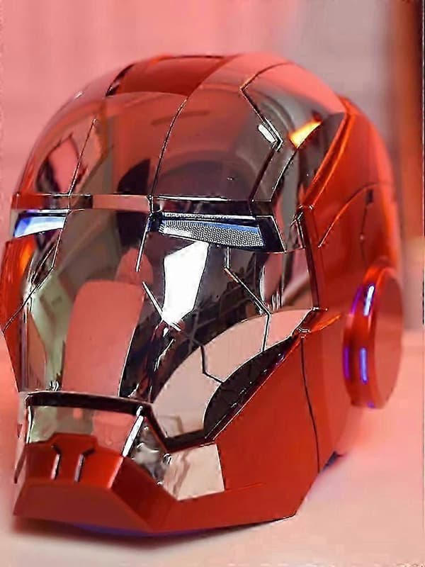 Ny Autoking 1:1 Mk5 Iron Man Hjelm Cosplay Engelsk Stemmeaktivert Øyeglød Modell Leketøy Voksen Elektrisk Bærbar Julegave SZTCLV
