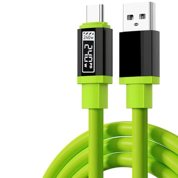 Nopea 240W Type C -kaapeli LED-näytöllä pikalataukseen