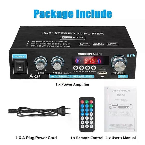 380 800W Hjemme Digitale Forstærkere Audio 110-240V Bas Audio Effektforstærker Hifi FM Auto Musik Subwoofer Højttalere