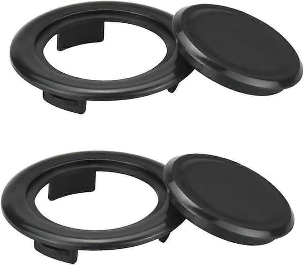 2 sett parasollmaljer plast terrasseparasoll bordringer standard størrelse parasollmaljer med 2 stk dekorative bordhetter for terrasseparasoller 1,65