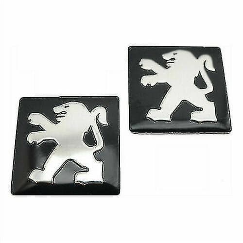 2 x 15mm Peugeot Nøkkelmerke Emblem Logo Klistremerke For 2 3 Knapper Nøkkelbrikke 306