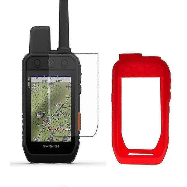 Garmin Alpha 200i 300i Deksel & Skjermbeskytter - Silikonhud + LCD-skjerm for Alpha200i Alpha300i GPS-tilbehør
