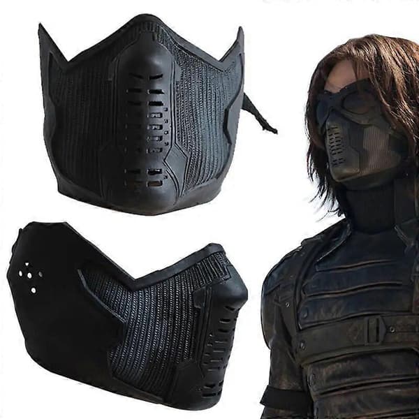 Cosplay America 2 Vinter Soldaten Maske James Buchanan Bucky Barnes Cosplay Latex Maske Halloween Kostume til Voksen Karneval Rekvisitter