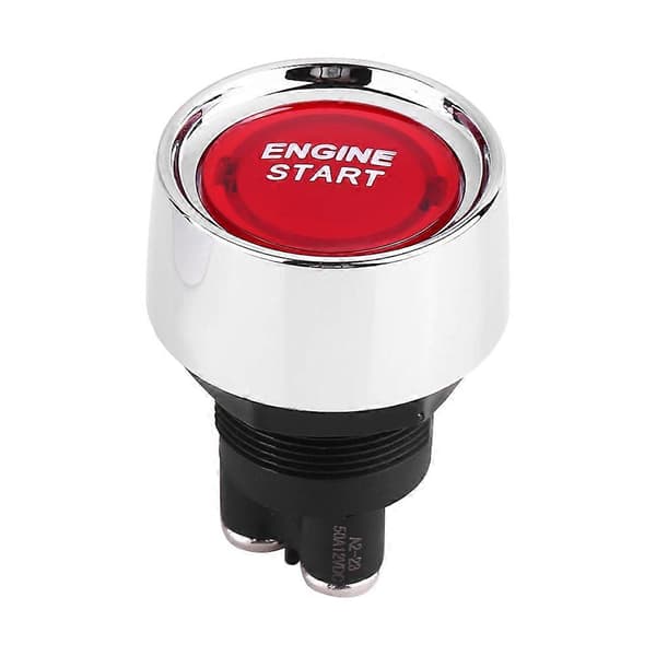 12V-24V 50A Startknapp for bilmotor med rød LED