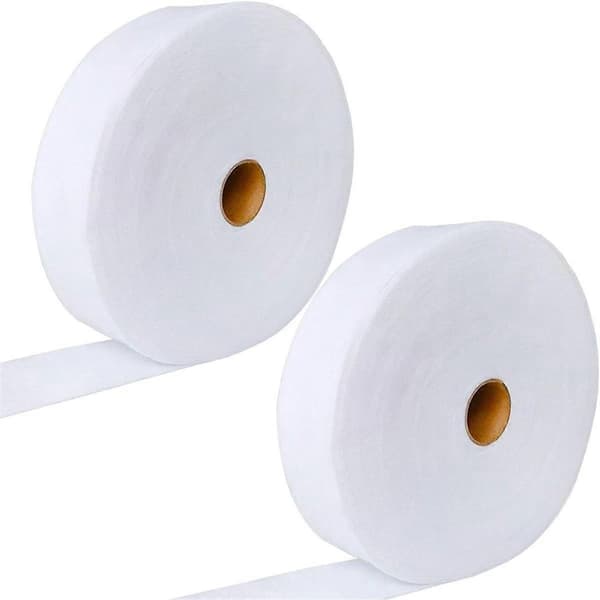 2 Ruller Jelly Roll Vattstrimler 2 1/4 Tommer Bomulls- og Fleece-Blandingsvatt på Rull Totalt 70 Yard for Jelly Roll Tepper, Kasttepper