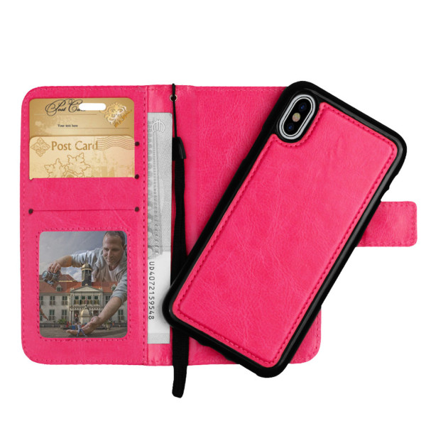 GC-case Plånboksfodral / Magnetskal Iphone X /xs Pink