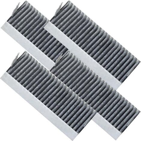 4 liesituodinsuodattimen pakkaus - Yhteensopiva Siemens & Bosch 17007505 / 17004796 kanssa - Korvaa CleanAir HZ9VRCR0 - Rasvasuodatin
