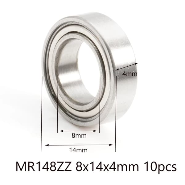 10st MR148ZZ Kullager 8x14x4mm Motorlager