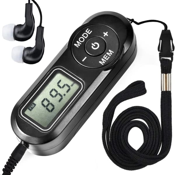 Bærbar radio FM digital tuner beste mottak lommetransistor stereomottaker batteridrevet walkman