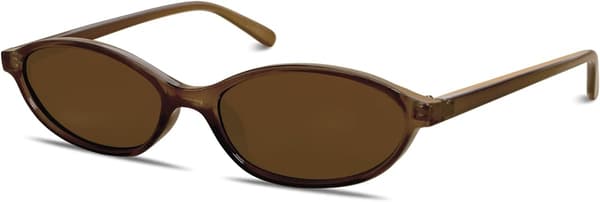 Retro Oval Solbriller for Kvinner Chic Cat Eye 90-talls Solbriller Lette Smale Shades Trendy UV-beskyttelse Solbriller