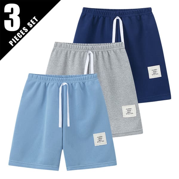 Shorts for barn Flerpakning Uformell Pustende stoff, Ensfarget, Store størrelser, Komfortabel Sportsvennlig for treningsstudio (Tilgjengelig i utenlan