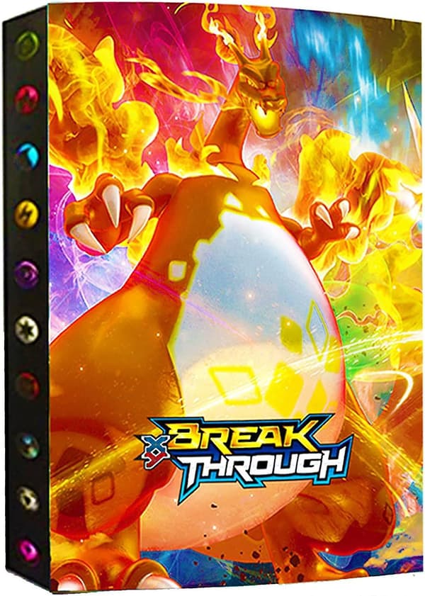 9 Fack 432 Kort Anime Album Bok Pikachu Favorit Spel Kort Pärm Mapp {AZC}
