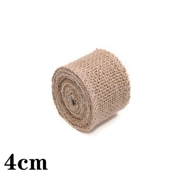 Naturfarget jutesnor Jute tape 4CM 4cm