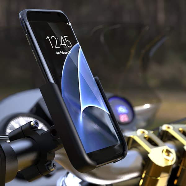 Mobiltelefonholder til cykel 360 graders rotation Universal aluminiumslegering Motorcykeltelefonholder til navigation