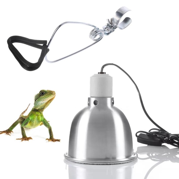 Reptilium-zoo Terrariumlampa Bas / Klämspot E27 Silver