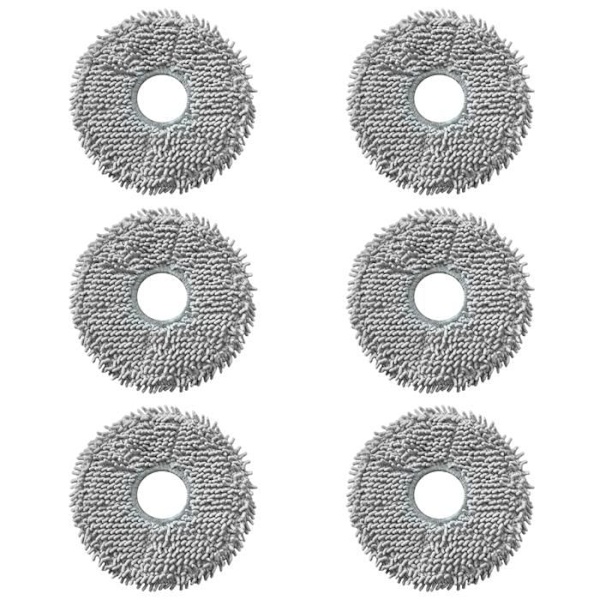 Phonillico Lingett För Roborock Qrevo/S/Pro/Maxv/Master/Plus/Curv/Edge/Qr/Saros 10R/Z70 [Pack 6] Tvättbar Återanvändbar Mopp Phonillico®