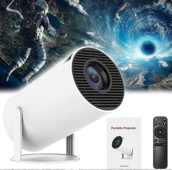 2025 Mini Projektor 10000 Lumen LED 4K 1080P WiFi Bluetooth UHD Bærbar Hjemmekino, 50% Rabatt