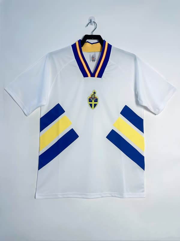 1994 Sweden Home Away Retro Uniform Football T-shirt S-2XL Away