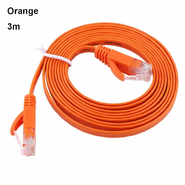 1/3/5/8/10m Ethernet Cable Network Lan Utp Patch Cord Orange 3m