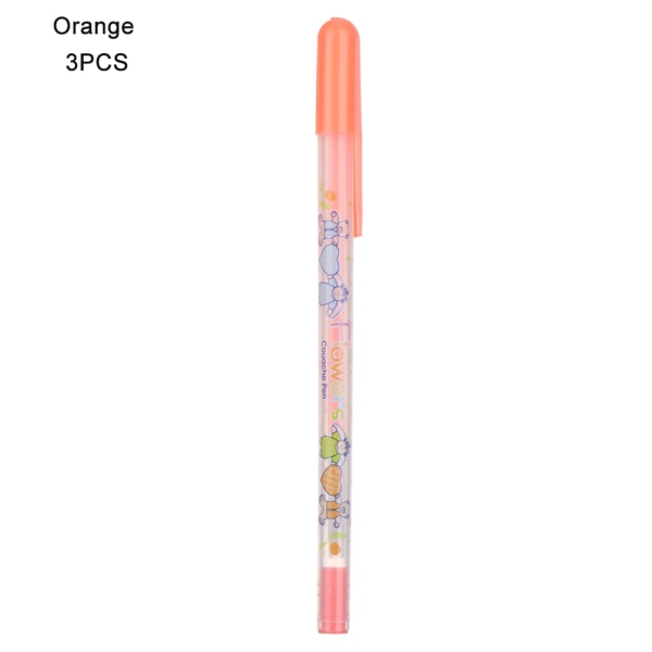1/3pcs 1.0mm Gel Pens Water Chalk Highlighter Orange 3pc